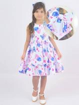 Vestido de Meninas Mini Fashionista Luxo + Laço de Cabelo - Vários Temas Vestido de Meninas Mini Fashionista Luxo + Laço de Cabelo - Vários Temas