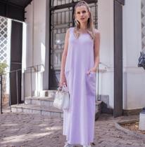 Vestido De Moletinho, Tam G Cor Lavanda Vestido De Moletinho, Tam G Cor Lavanda