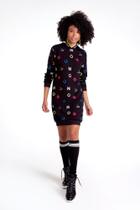 Vestido de moletom Feminino Juvenil Preto NR 16 Vestido de moletom Feminino Juvenil Preto NR 16