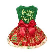 Vestido de Natal Fitwarm Dog, roupa de Natal, vermelho, verde, XXS