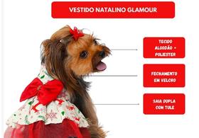 Vestido de Natal para cachorro modelo Rena tamanho P Vestido de Natal para cachorro modelo Rena tamanho P