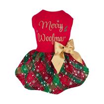 Vestido de Natal para cães Fitwarm Merry Woofmas Cotton Large