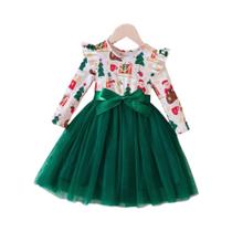 Vestido De Natal Para Meninas Com Estampa De Árvore Verde Prowow Fantasia De Princesa Para Festa