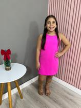 Vestido De Natal Vermelho Infantil Com Laço Atrás Moda Feminina Festa Menina Mini Diva Isa Cintra