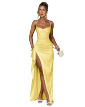 Vestido de noite GDJDIFK Mermaid Satin Lace Prom Marfim Vestido de noite GDJDIFK Mermaid Satin Lace Prom Marfim