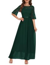 Vestido de noite Wedtrend Chiffon Maxi Dress verde escuro 3GG feminino