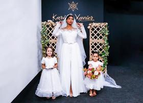 Vestido de Noiva 2 em 1 (cerimônia e festa) bucol e cetim Vestido de Noiva 2 em 1 (cerimônia e festa) bucol e cetim