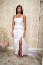 Vestido De Noiva clássico Cetimm elegante e charmoso Vestido De Noiva clássico Cetimm elegante e charmoso