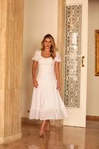 Vestido de noiva midi agatha lase