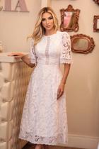 Vestido de noiva midi marina