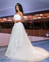 Vestido de noiva sem alça