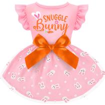 Vestido de Páscoa para cães com babado de baobicute com laço para animais de estimação Vestido de Páscoa para cães com babado de baobicute com laço para animais de estimação