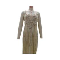 Vestido De Praia Boho De Crochê Para Mulheres, Sexy, Com Franjas E Decote V, Túnica De Verão Vestido De Praia Boho De Crochê Para Mulheres, Sexy, Com Franjas E Decote V, Túnica De Verão