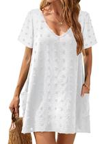 Vestido de praia com capa de maiô Blooming Jelly Swiss Polka Dot Vestido de praia com capa de maiô Blooming Jelly Swiss Polka Dot