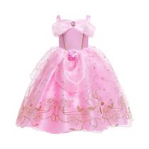 Vestido De Princesa Aurora Rosa Com Estampa Floral De Rosas, Fantasia De Bela Adormecida Para Vestido De Princesa Aurora Rosa Com Estampa Floral De Rosas, Fantasia De Bela Adormecida Para