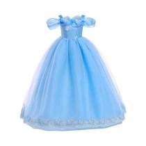 Vestido De Princesa Azul Borboleta Para Meninas, Elegante Para Festas De Verão E Formaturas Vestido De Princesa Azul Borboleta Para Meninas, Elegante Para Festas De Verão E Formaturas