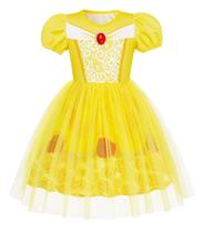 Vestido de princesa Benylion Yellow Girls 8-9 anos