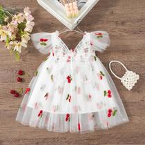 Vestido De Princesa Com Asas De Borboleta Para Meninas, Floral, Chiffon, Sem Mangas, 0-4 Anos, Festa Vestido De Princesa Com Asas De Borboleta Para Meninas, Floral, Chiffon, Sem Mangas, 0-4 Anos, Festa