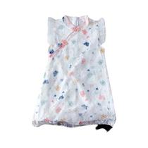 Vestido De Princesa Com Estampa De Borboleta Para Meninas, Sem Mangas, Roupas Casuais De Verão De 2 Vestido De Princesa Com Estampa De Borboleta Para Meninas, Sem Mangas, Roupas Casuais De Verão De 2