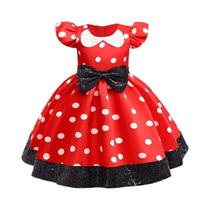 Vestido De Princesa Com Poás E Laço Para Meninas, Fantasia Para Natal E Halloween