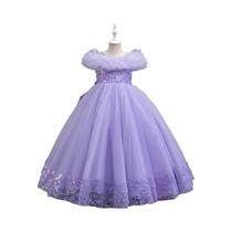 Vestido De Princesa Com Um Ombro Estilo Europeu Para Meninas, Comprimento Até O Tornozelo, Elegante