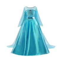 Vestido de Princesa Elsa para Meninas (3 a 10 anos) - Ideal para Festa, Aniversário ou Halloween