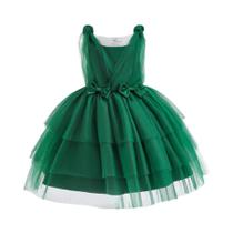 Vestido De Princesa Em Tule Para Meninas, Elegante Com Laço, Para Festas, Aniversários, Casamentos,