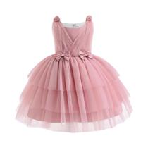 Vestido De Princesa Em Tule Para Meninas, Elegante Com Laço, Para Festas, Aniversários, Casamentos,