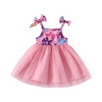 Vestido De Princesa Fofo Com Laço E Patchwork Para Meninas, Ideal Para Festas De Aniversário De