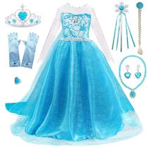 Vestido de Princesa FUNPARTY para Meninas (3 a 12 anos) - Com Acessórios