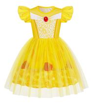 Vestido de princesa HenzWorld para meninas e crianças de Halloween, tamanho 7-8Y