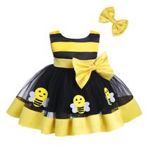 Vestido de princesa IBAKOM Yellow-Bee para menina de 12 a 18 meses Vestido de princesa IBAKOM Yellow-Bee para menina de 12 a 18 meses