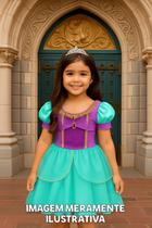 Vestido de Princesa Infantil Luxo Festa Fantasia
