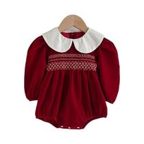 Vestido de Princesa Infantil Manga Longa para Bebês e Meninas - Gola de Boneca Vestido de Princesa Infantil Manga Longa para Bebês e Meninas - Gola de Boneca