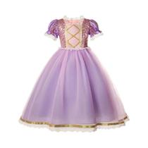 Vestido de Princesa Infantil para Halloween - Cinderela, Rapunzel, Bela, Aurora, Anna, Elsa e Sereia