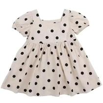 Vestido de Princesa Infantil para Verão - Manga Bolha - Estilo Casual Vestido de Princesa Infantil para Verão - Manga Bolha - Estilo Casual