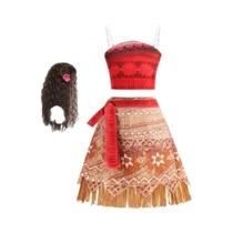 Vestido De Princesa Moana Para Meninas Fantasia De Aventura Da Disney Conjunto De Roupas Para Festa Vestido De Princesa Moana Para Meninas Fantasia De Aventura Da Disney Conjunto De Roupas Para Festa