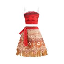 Vestido De Princesa Moana Para Meninas Fantasia De Aventura Da Disney Conjunto De Roupas Para Festa Vestido De Princesa Moana Para Meninas Fantasia De Aventura Da Disney Conjunto De Roupas Para Festa