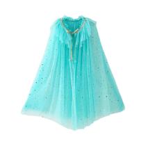 Vestido de Princesa para Meninas - Capa de Tule com Lantejoulas - Cores Azul, Rosa e Branco Vestido de Princesa para Meninas - Capa de Tule com Lantejoulas - Cores Azul, Rosa e Branco