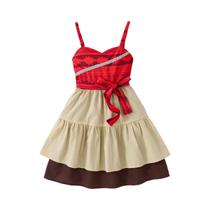 Vestido De Princesa Para Meninas Moanna Branca Neve Anna Barbie Bell Fantasia Casual Para Festa De