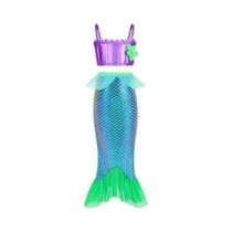 Vestido De Princesa Pequena Sereia Roxo Sem Mangas Para Meninas, Cosplay, Festa De Férias, Presente