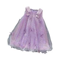 Vestido De Princesa Roxo Para Meninas Com Decoração De Borboleta Em Tule Para Casamento De Verão E