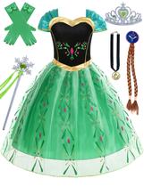 Vestido de princesa Sabbenia Frozen para meninas de 5 a 6 anos Vestido de princesa Sabbenia Frozen para meninas de 5 a 6 anos