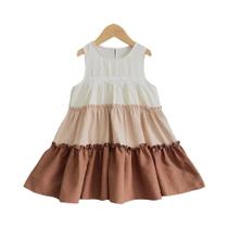 Vestido De Princesa Sem Mangas Para Meninas Com Renda, Estilo Coreano, Casual De Verão Para Crianças Vestido De Princesa Sem Mangas Para Meninas Com Renda, Estilo Coreano, Casual De Verão Para Crianças