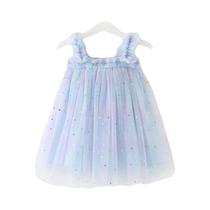 Vestido de Princesa Unicórnio Arco-íris para Meninas - Fantasia de Tule Sem Mangas