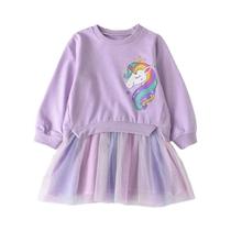 Vestido De Princesa Unicórnio Para Meninas Primavera Outono Festa De Aniversário Halloween Natal Vestido De Princesa Unicórnio Para Meninas Primavera Outono Festa De Aniversário Halloween Natal