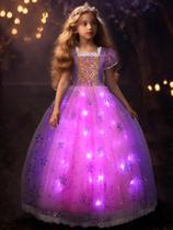 Vestido de princesa UPORPOR Light Up LED, fantasia de Halloween para meninas