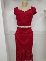 Vestido de renda cor Marsala tamanho disponível M,G e GG