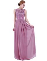Vestido de Seda Chiffon Importado Longo Festa Madrinhas Ref 14