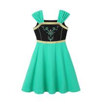 Vestido De Sereia Para Meninas Com Alça Única E Manga Curta Fantasia De Princesa Casual De Verão Vestido De Sereia Para Meninas Com Alça Única E Manga Curta Fantasia De Princesa Casual De Verão